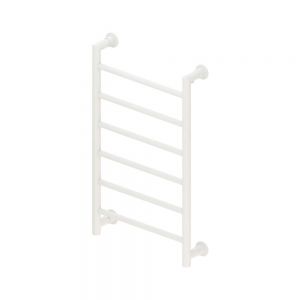 Eastbrook Eshton 800 x 500 Matt White Designer Towel Rail