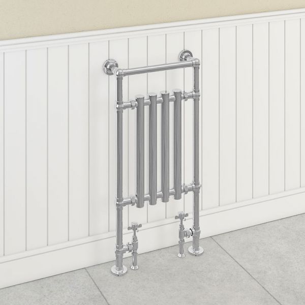 Eastbrook Frome 940 x 474 Chrome Traditional Towel Radiator