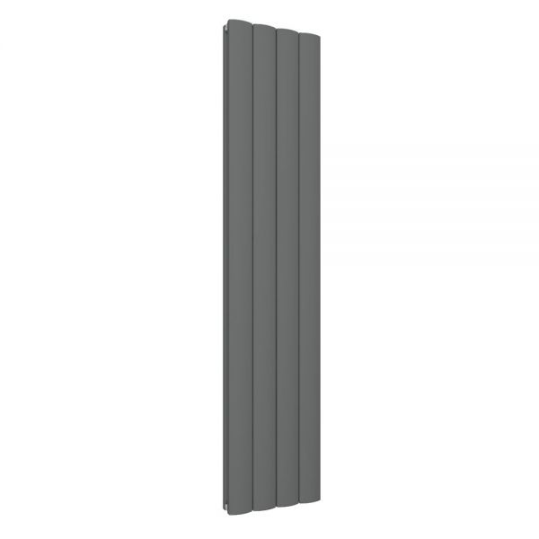 Eastbrook Guardia 1800 x 375 Vertical Matt Anthracite Designer Radiator