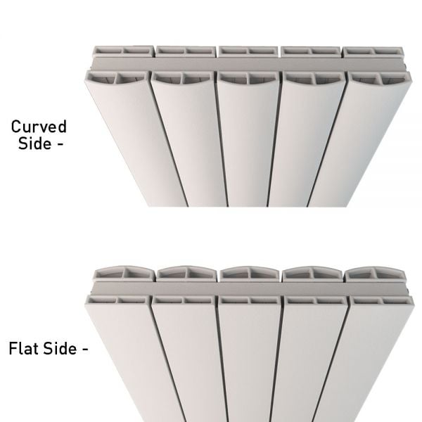 Eastbrook Guardia 600 x 1040 Horizontal Matt Anthracite Designer Radiator #2