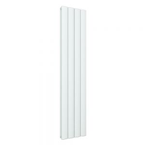 Eastbrook Guardia 1800 x 375 Vertical Matt White Designer Radiator