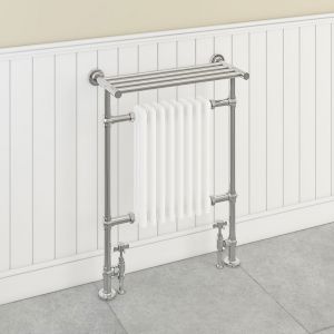 Eastbrook Leadon 940 x 700 Chrome and White Traditional Towel Radiator