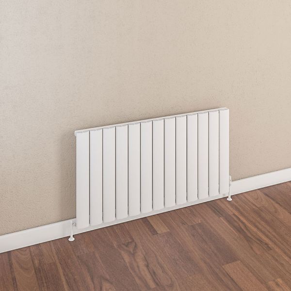 Eastbrook Malmesbury 600 x 565 Horizontal Matt White Designer Aluminium Radiator