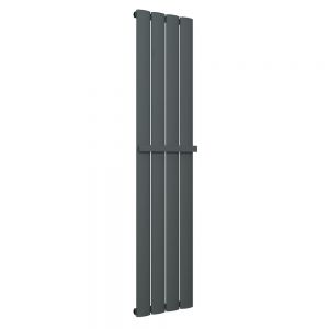 Eastbrook Malmesbury 1800 x 375 Vertical Matt Anthracite Designer Aluminium Radiator