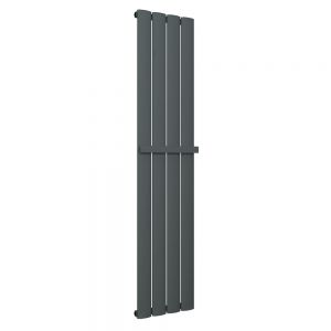 Eastbrook Malmesbury 1800 x 185 Vertical Matt Anthracite Designer Aluminium Radiator