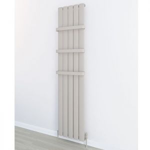 Eastbrook Malmesbury 1800 x 470 Vertical Matt Cappuccino Designer Aluminium Radiator