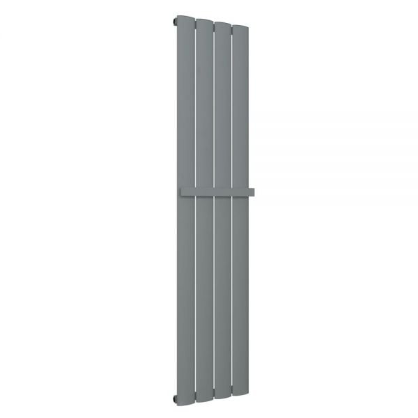 Eastbrook Malmesbury 1800 x 470 Vertical Matt Grey Designer Aluminium Radiator