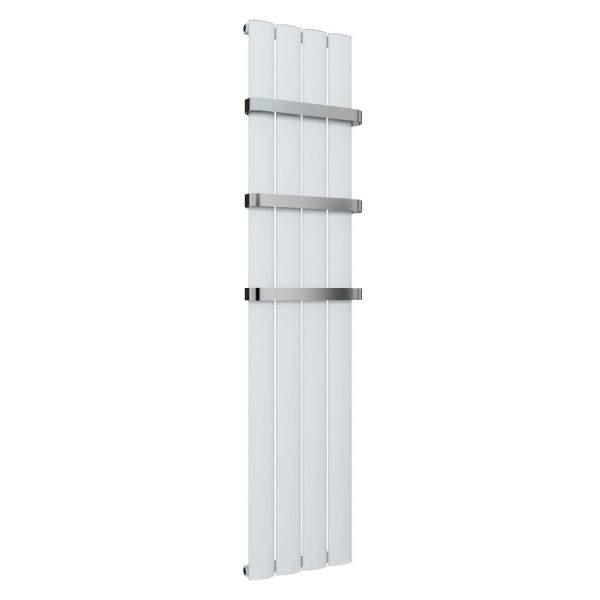 Eastbrook Malmesbury 1800 x 375 Vertical Matt White Designer Aluminium Radiator #2