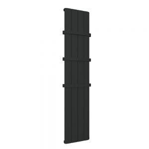 Eastbrook Peretti 600 x 280 Vertical Matt Black Designer Radiator