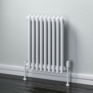 Eastbrook Rivassa 300 x 1373 Gloss White 2 Column Horizontal Radiator