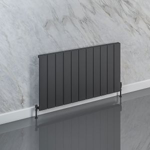 Eastbrook Rosano 600 x 660 Horizontal Matt Anthracite Designer Radiator