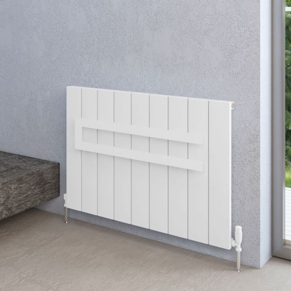 Eastbrook Rosano 600 x 470 Horizontal Matt White Designer Radiator #2
