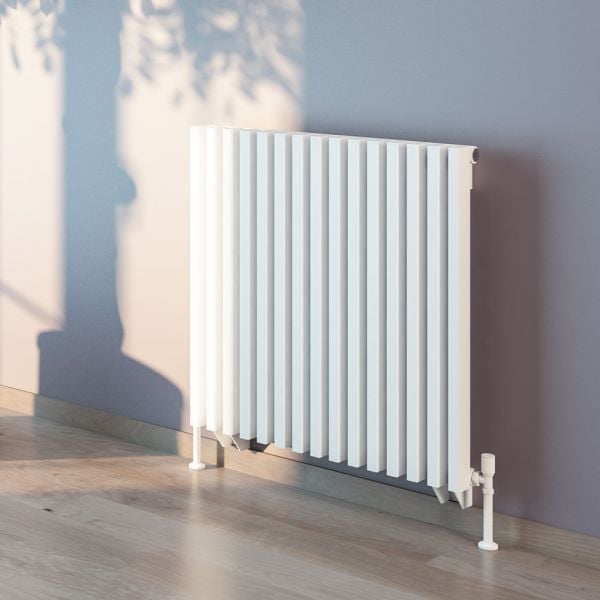 Eastbrook Rowsham 600 x 1180 Horizontal Matt White Designer Radiator