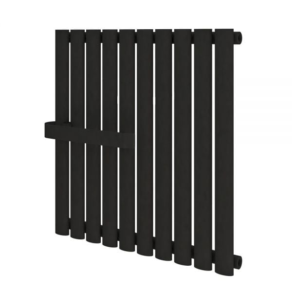 Eastbrook Tunstall 600 x 589 Horizontal Matt Black Designer Radiator