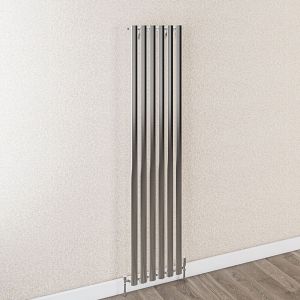 Eastbrook Tunstall 1800 x 420 Vertical Chrome Designer Radiator