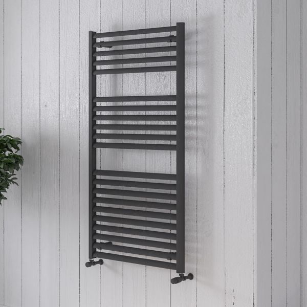 Eastbrook Velor 1800 x 600 Matt Anthracite Aluminium Towel Rail