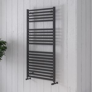 Eastbrook Velor 600 x 500 Matt Anthracite Aluminium Towel Rail