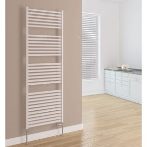 Eastbrook Velor 600 x 500 Matt White Aluminium Towel Rail