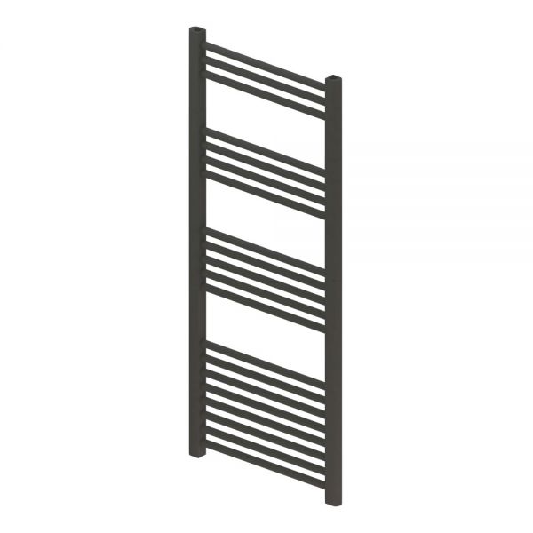 Eastbrook Wendover 1200 x 500 Straight Anthracite Towel Rail