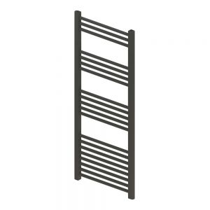 Eastbrook Wendover 1200 x 500 Straight Anthracite Towel Rail