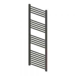 Eastbrook Wingrave 1400 x 500 Straight Anthracite Towel Rail