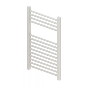 Eastbrook Wingrave 800 x 400 Straight Matt White Towel Rail