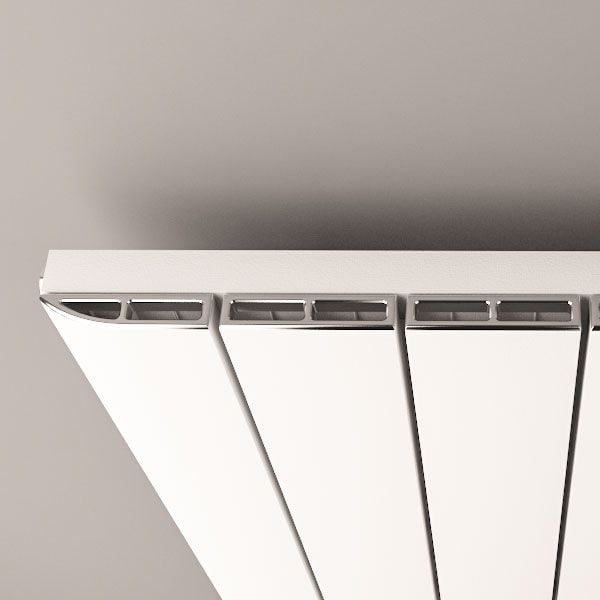 Eastbrook Withington 1800 x 280 Vertical Matt Anthracite Designer Aluminium Radiator #2