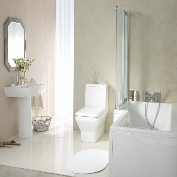 Britton Cleargreen Ecosquare 1700 x 850 Right Hand Shower Bath R18 #4