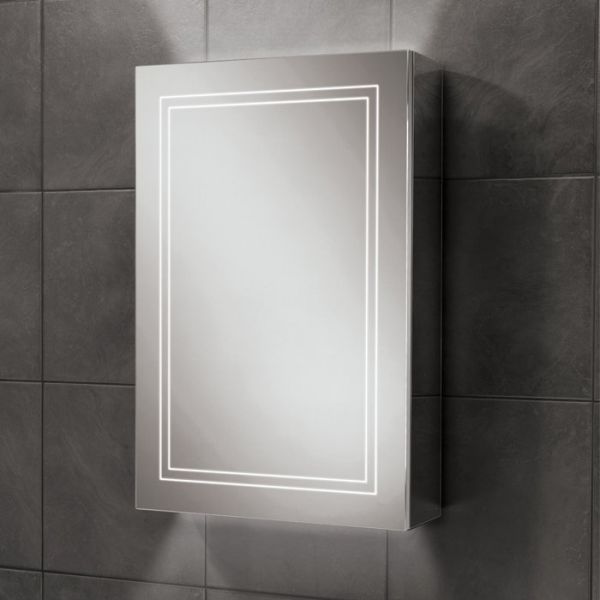 HIB Edge 50 LED Aluminium Single Door Bathroom 49400