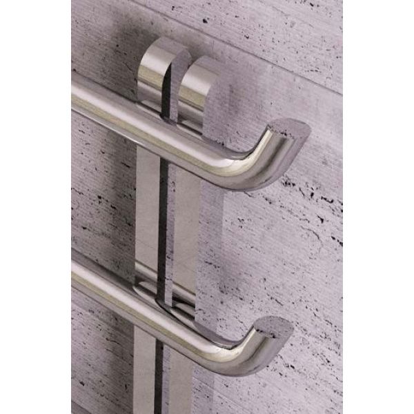 Apollo Garda Curve Plus Polished Stainless Steel Towel Warmer 1200 x 600mm #2