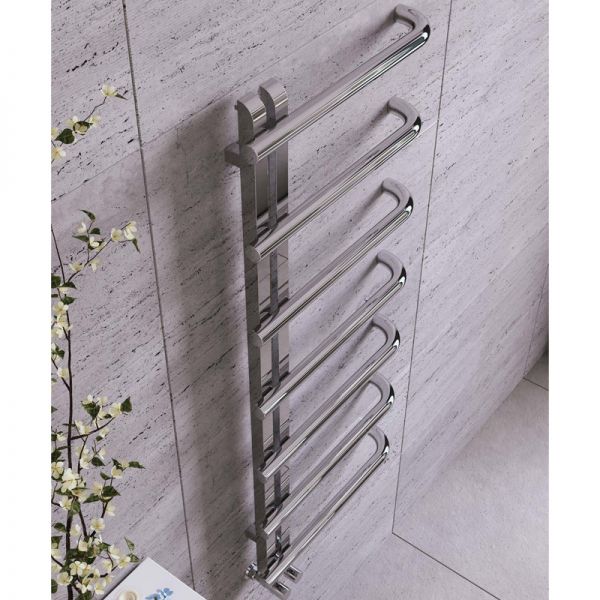 Apollo Garda Curve Polished Stainless Steel Towel Warmer 1200 x 500mm