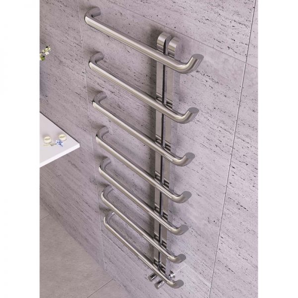 Apollo Garda Curve Plus Polished Stainless Steel Towel Warmer 1200 x 600mm