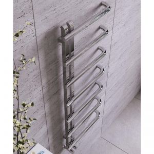 Apollo Garda Curve Polished Stainless Steel Towel Warmer 1200 x 500mm GASS4W1200