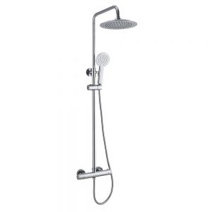 Hartland Premium Round Thermostatic Shower Kit Chrome