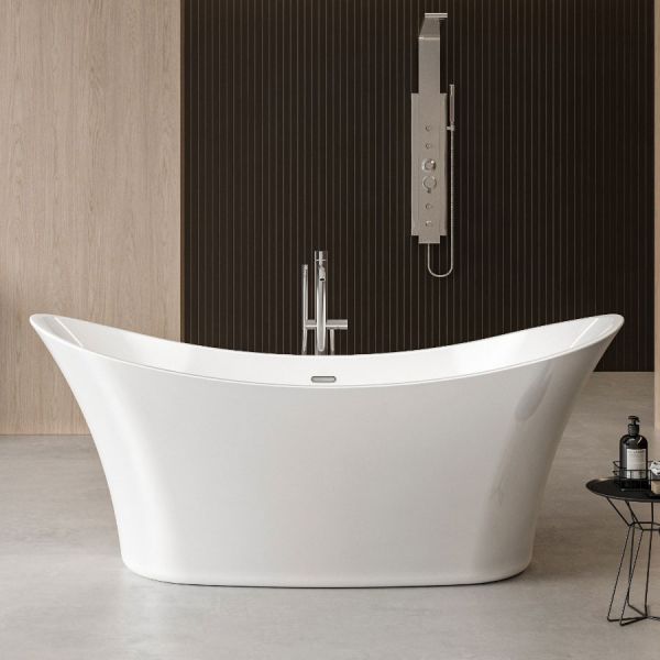 Charlotte Edwards Harrow White 1700 Freestanding Bath