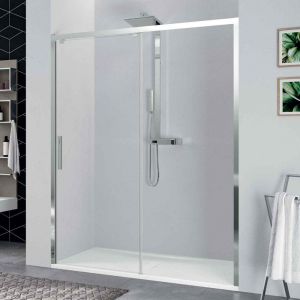 Novellini Kuadra 2 2PH 1500 Right Hand Chrome Sliding Shower Door