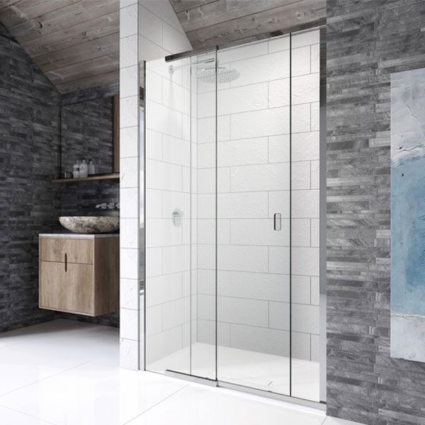 Kudos Pinnacle8 1400mm Straight Slider Shower Door