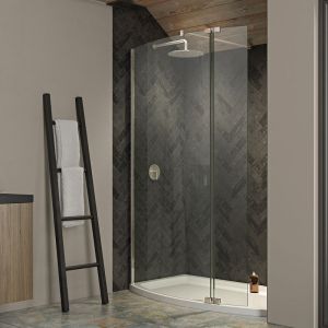 Kudos Ultimate 2 Curved Wet Room Shower Panel 8mm 700 Wide