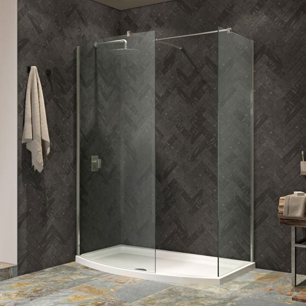 Kudos Ultimate 2 Curved Wet Room Shower Panel 8mm 700 Wide #3