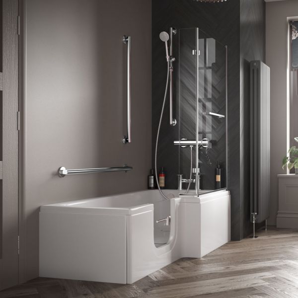 Mantaleda Larimar 1700 Walk In Shower Bath #6