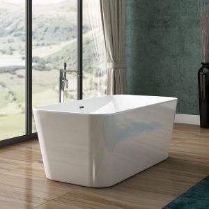 Charlotte Edwards Leda Gloss White 1500 Freestanding Bath