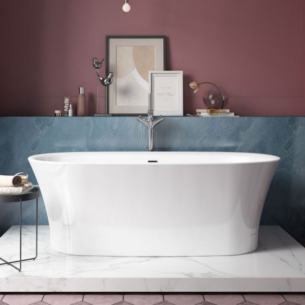 Charlotte Edwards Luna Gloss White 1700 Freestanding Bath