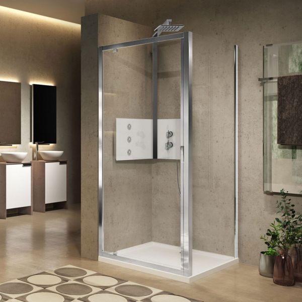 Novellini Lunes 2.0 G Chrome 900 Pivot Shower Door