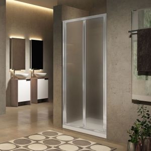 Novellini Lunes 2.0 S Chrome 900 Bi Fold Shower Door