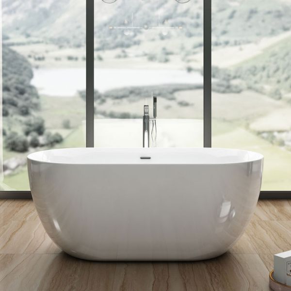 Charlotte Edwards Mayfair White 1500 Freestanding Bath