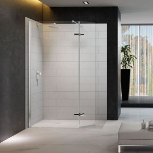 Merlyn Series 8 Shower Panel With Hinged Swivel Panel 1350mm
