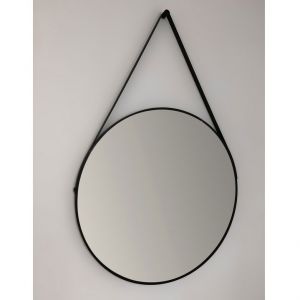 Bathrooms to Love Modena 600 x 600 Black Circular Bathroom Mirror