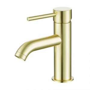 Bathrooms To Love Pesca Brushed Brass Mono Basin Mixer Tap Inc Waste