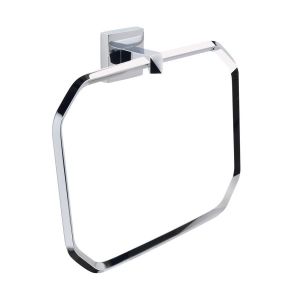 Moods Chrome Rectangular Towel Ring