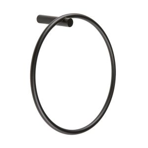 Moods Matt Black Towel Ring